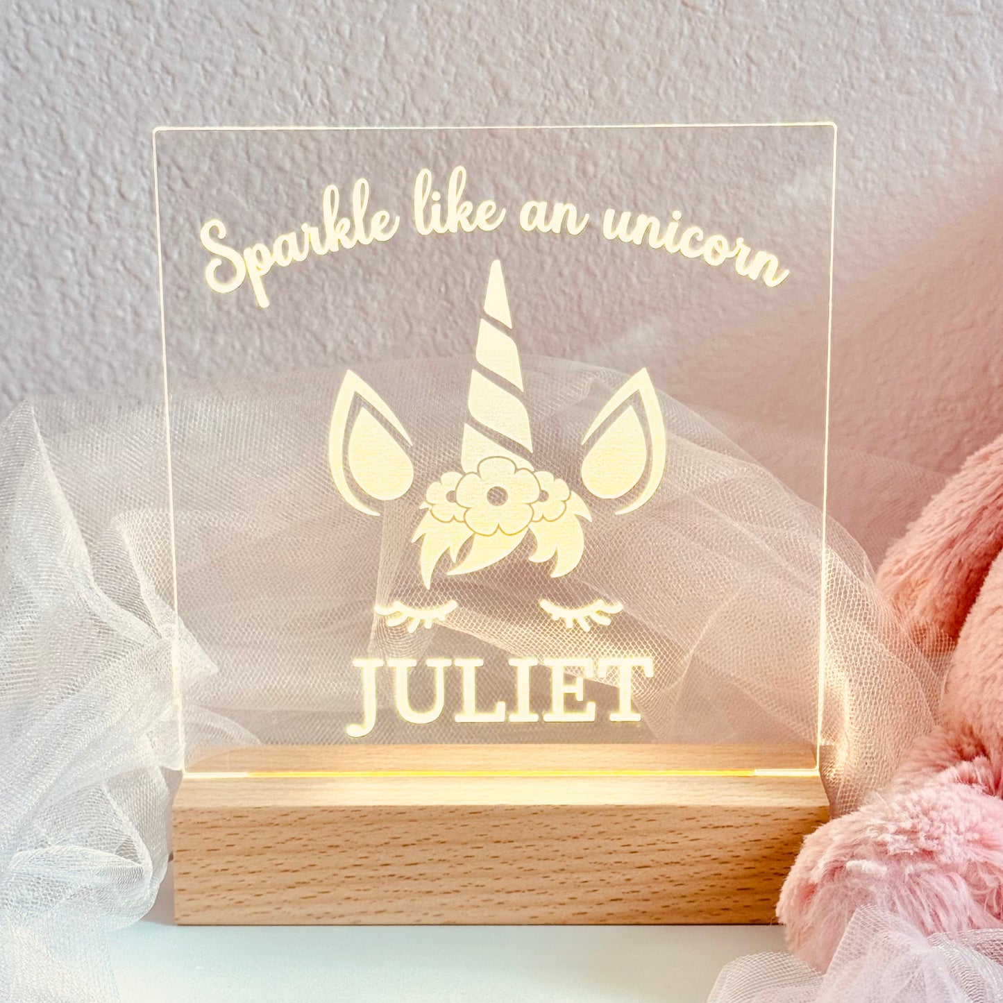 Personalized Unicorn LED Light Box – Sparkle Like a Unicorn