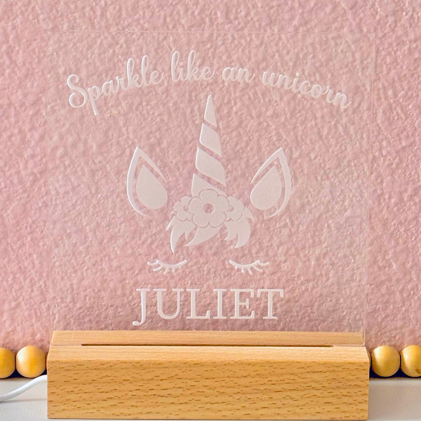 Personalized Unicorn LED Light Box – Sparkle Like a Unicorn