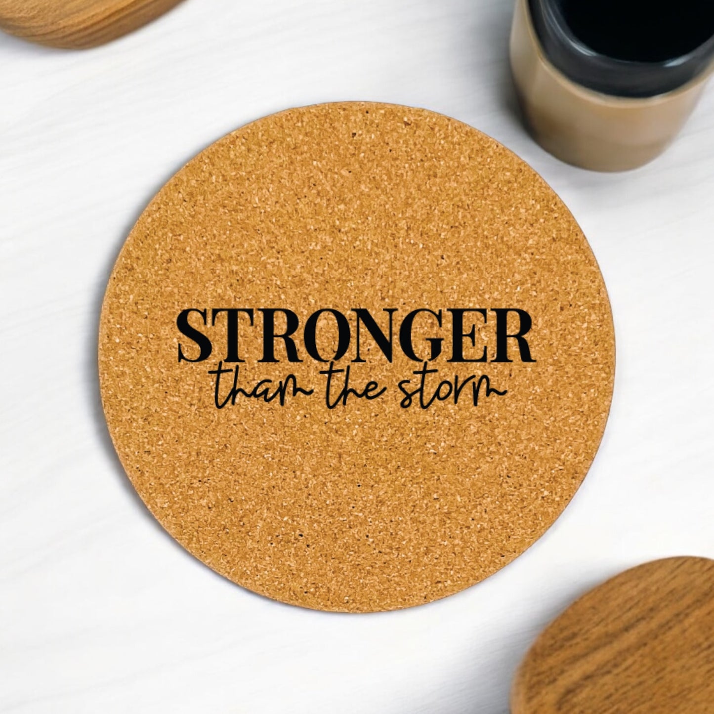 Stronger Than the Storm Coaster Collection – 4 Pieces, Multiple Materials