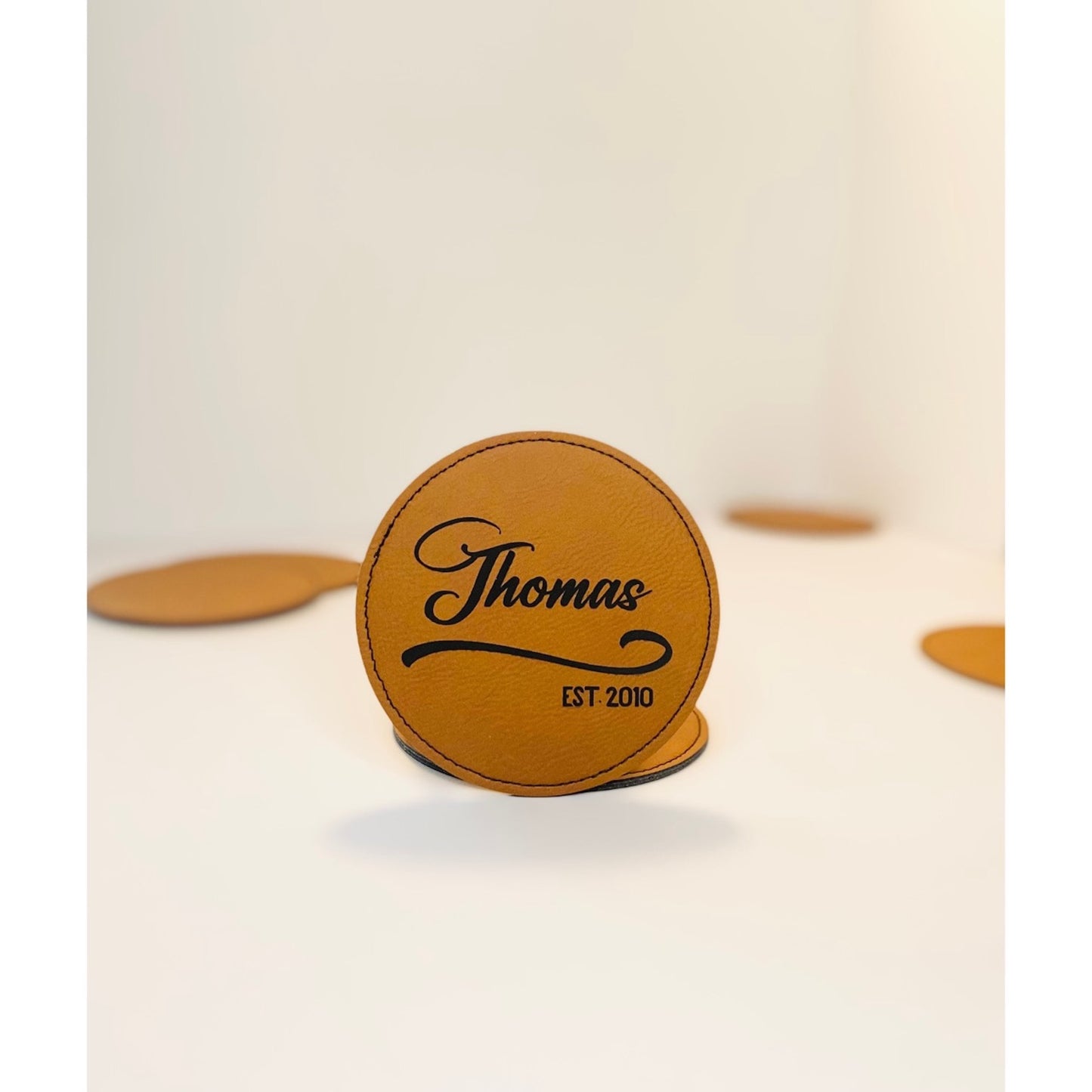 Heritage Curve Coaster Collection – 4 Pieces, Multiple Materials