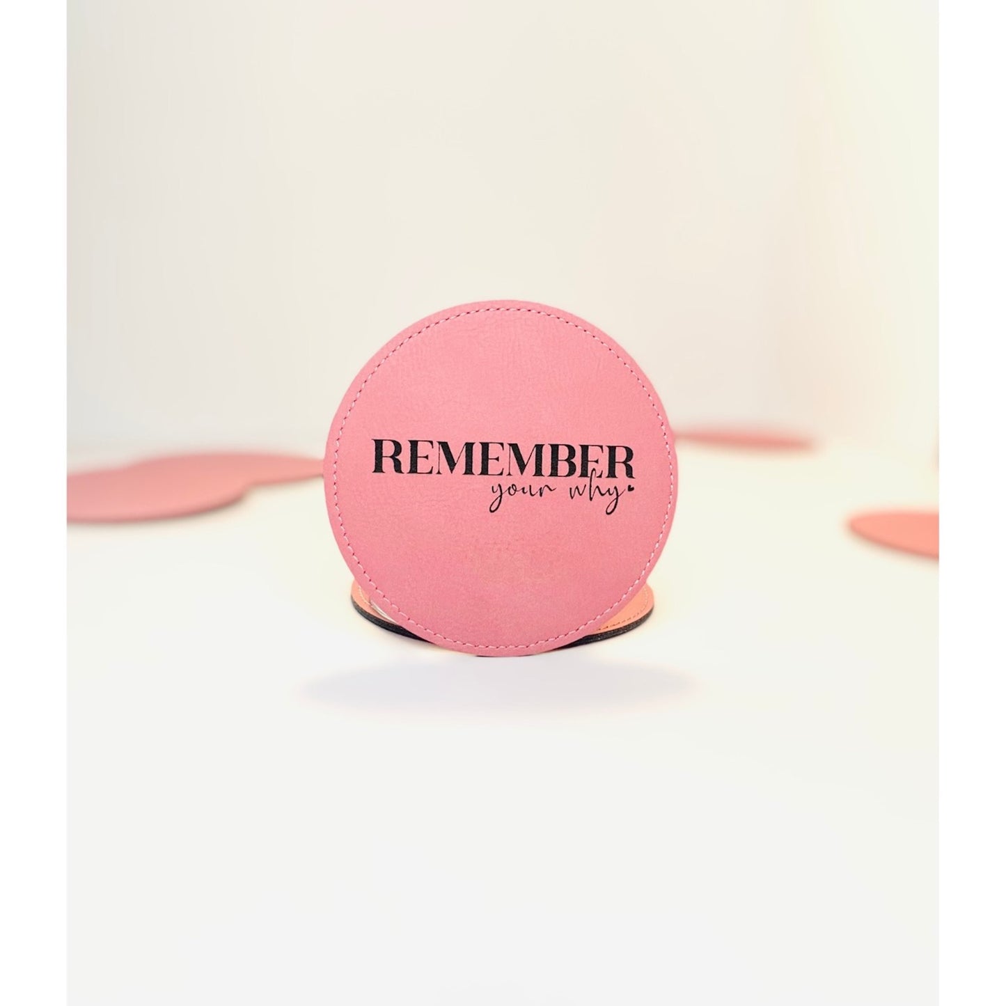 Remember UR WHY Coaster Collection – 4 Pieces, Multiple Materials