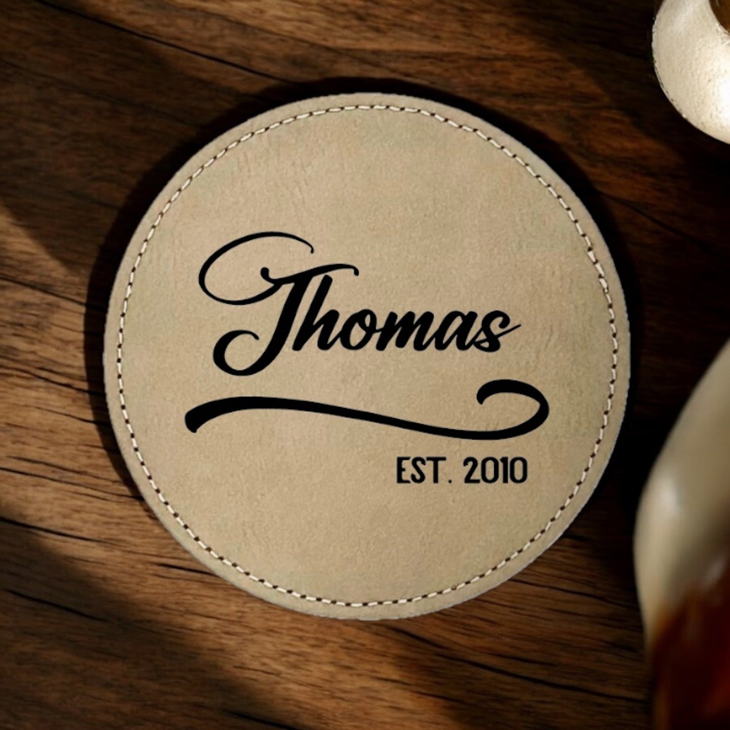 Heritage Curve Coaster Collection – 4 Pieces, Multiple Materials