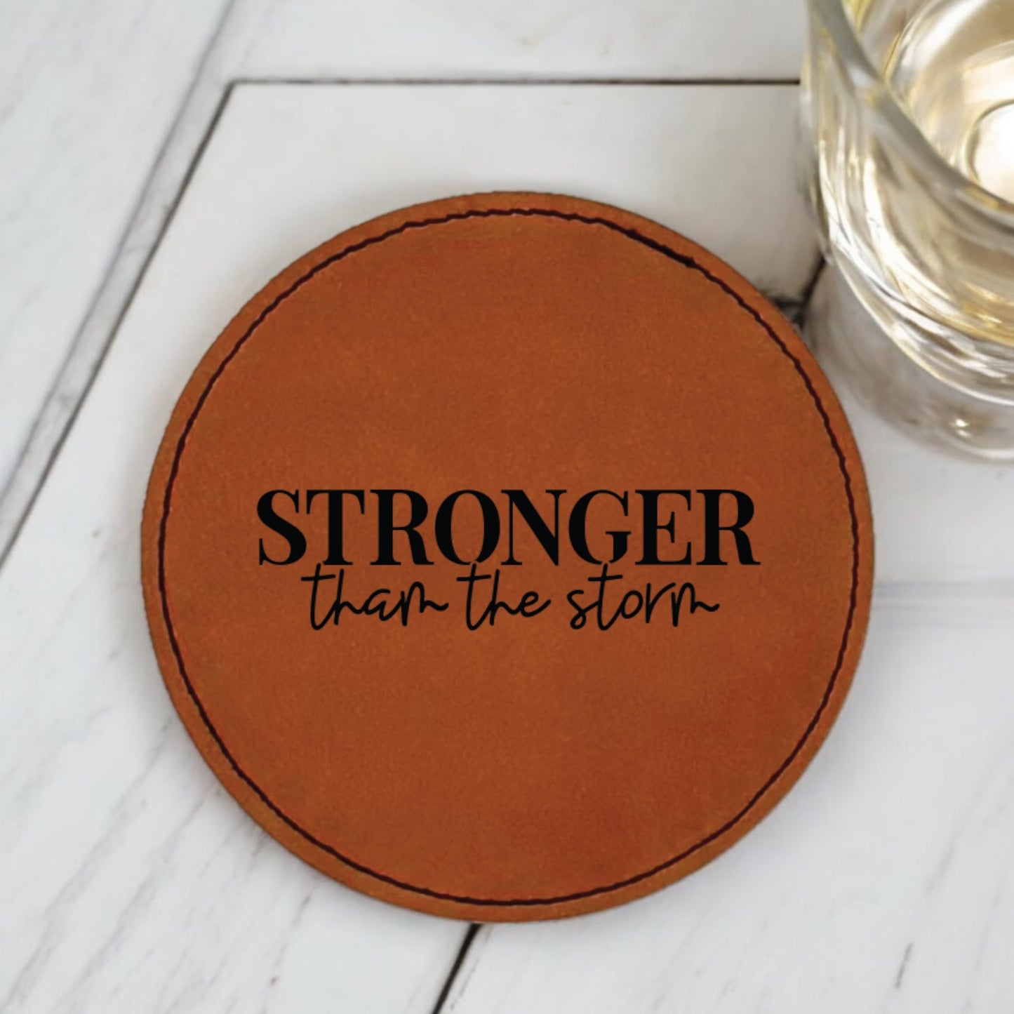 Stronger Than the Storm Coaster Collection – 4 Pieces, Multiple Materials