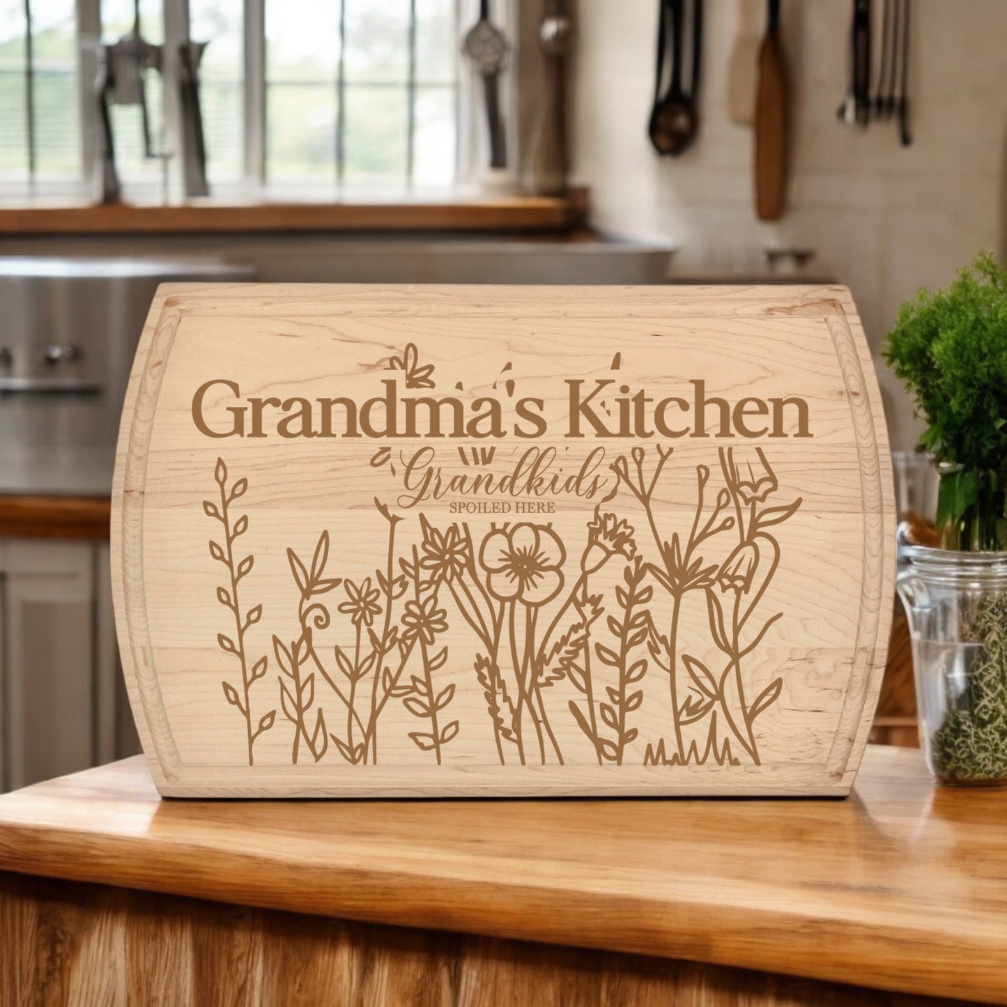 Grandma's Kitchen USA Made Premium Maple Cutting Board