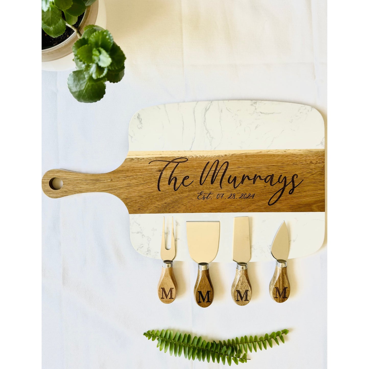 Heritage Marble Cheese Set