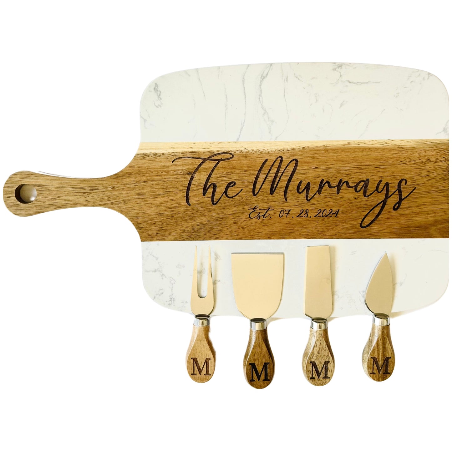 Heritage Marble Cheese Set