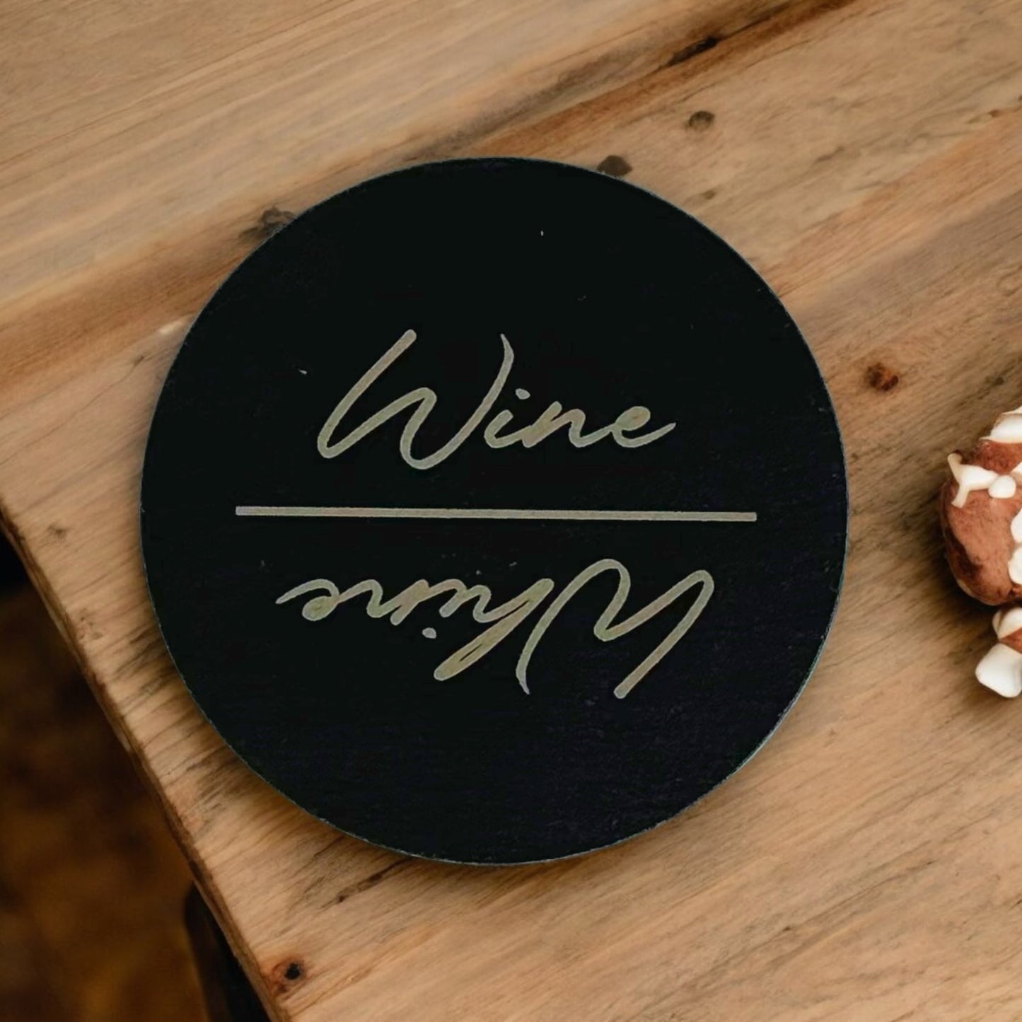 Dual Perspective Wine/Whine Coaster Collection – 4 Pieces, Multiple Materials