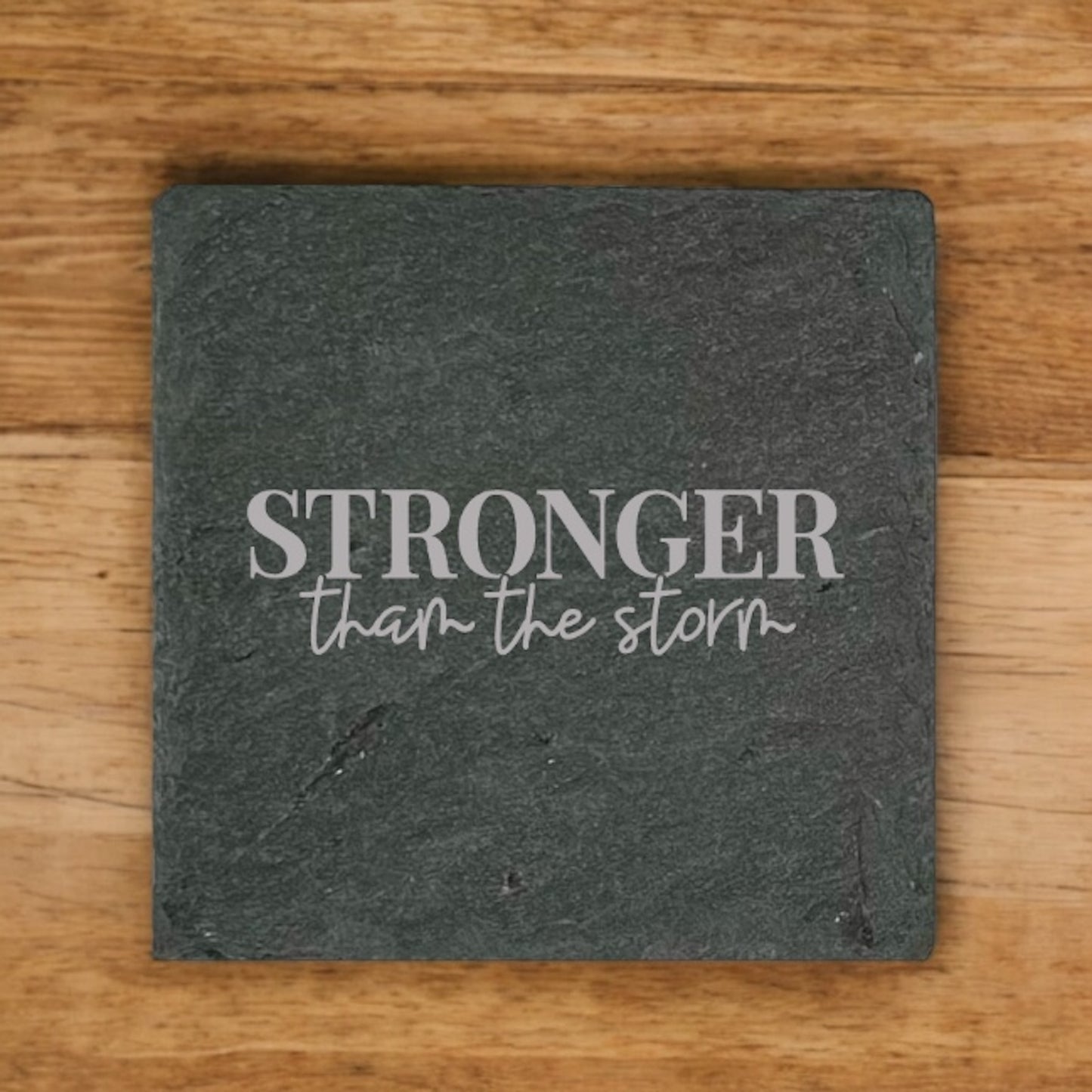 Stronger Than the Storm Coaster Collection – 4 Pieces, Multiple Materials