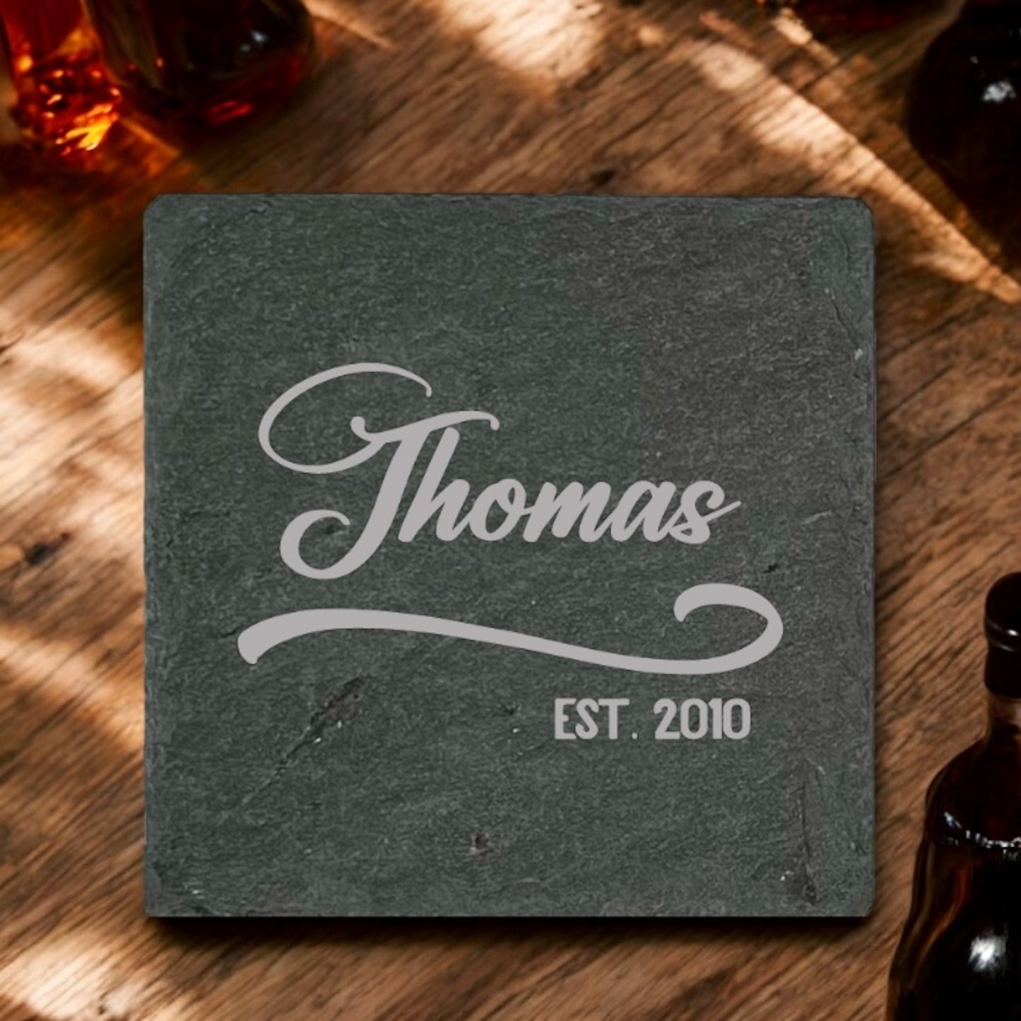 Heritage Curve Coaster Collection – 4 Pieces, Multiple Materials