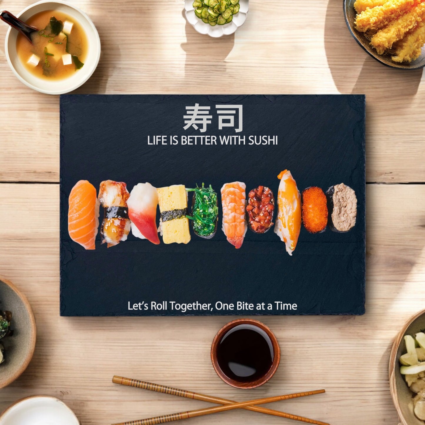 Sushi Lover’s Personalized Slate Serving Board