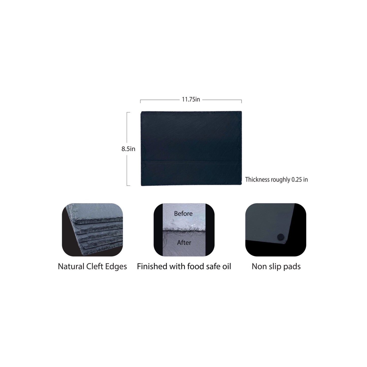 Circle of Legacy Premium Slate Serving Board – Made in the USA