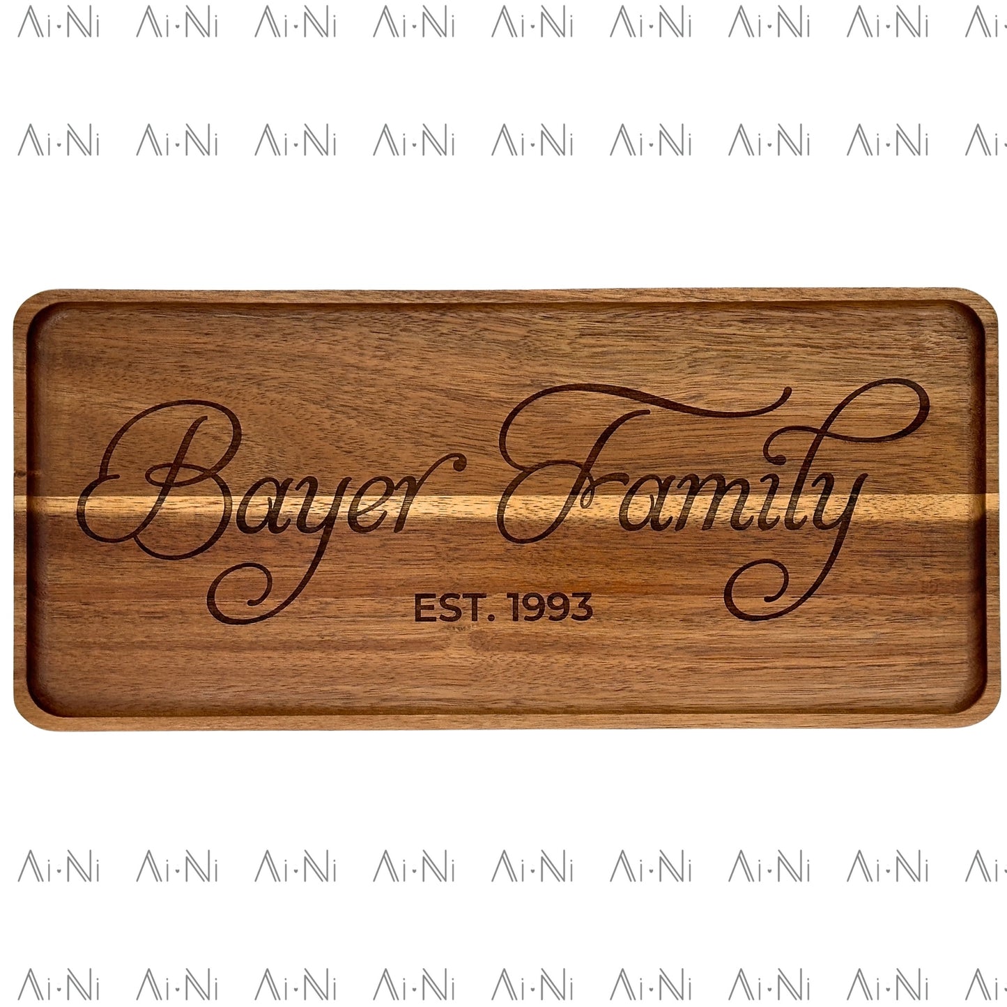 Legacy Family Name Wood Tray